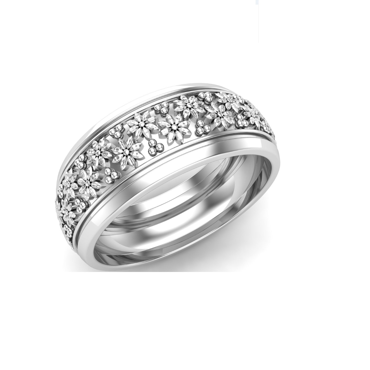 Bague anneau argent Spring